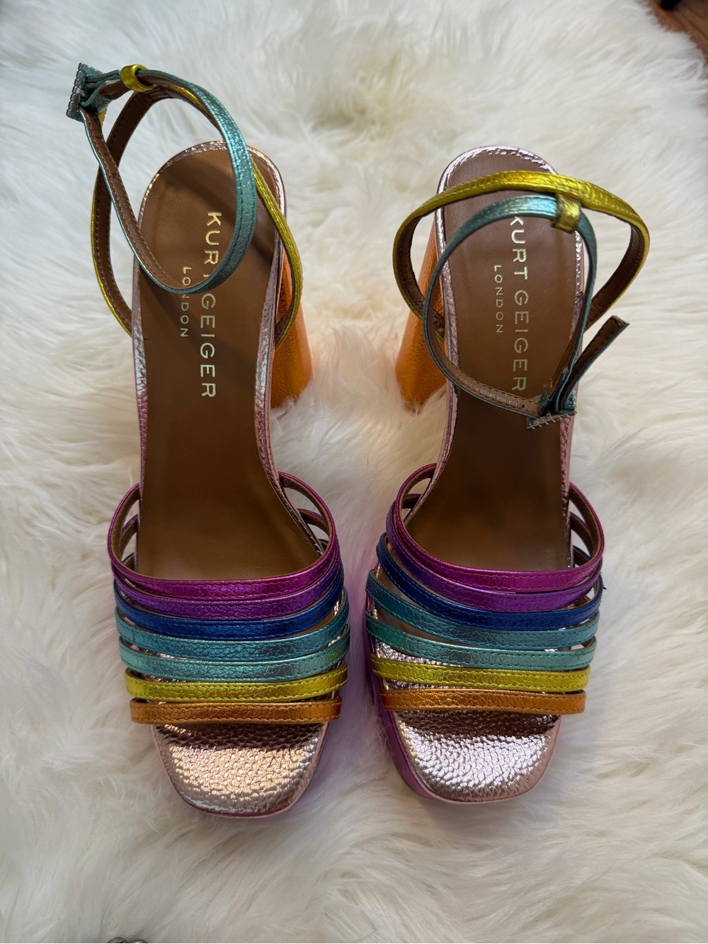 Kurt Geiger Rainbow Pierra Platform Sandals